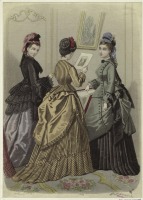 Ретро мода - Женский костюм. Франция, 1870-1879. Одежда для посещений, 1873
