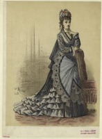 Ретро мода - Женский костюм. Франция, 1870-1879. Одежда для визитов