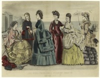 Ретро мода - Женский костюм. Франция, 1870-1879. Загородная одежда, 1870