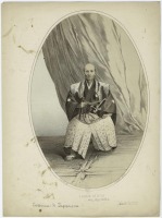 Ретро мода - Японский аристократ в кимоно, 1856