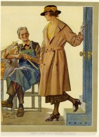 Ретро мода - Женское пальто Тан