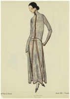 Ретро мода - Костюм 1920-1929. Вечернее платье-миди