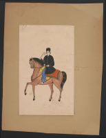 Ретро мода - Молодой персидский дворянин верхом на лошади