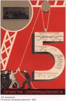 Плакаты - Плакаты СССР: Пятилетка сахпромышленности. (Д. Буланов)