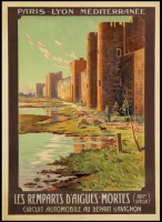 Плакаты - Железные дороги. Стены замка Эг-Морт, 1923