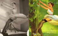 Ретро открытки - Пинап – это популярный в середине прошлого века американский стиль массового искусства – фривольные картинки с симпатичными девушками.