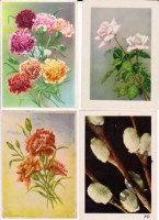 Ретро открытки - Цветы.