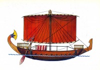 Ретро открытки - Мореходное торговое судно Египта.