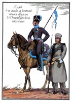 Ретро открытки - Казак 1-го полка и ратник пеших дружин Санкт-Петербургского ополчения.