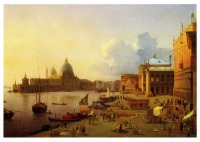 Ретро открытки - А.Н.Мордвинов. Набережная дельи Скиавони в Венеции.