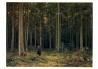 Ретро открытки - И.И.Шишкин.В лесу графини Мордвиновой.