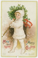 Ретро открытки - Разрешите поздравить вас с Рождеством
