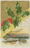Ретро открытки - Счастливого  Рождества и светлого Нового Года
