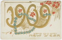 Ретро открытки - Желаю вам счастливого 1909 Нового Года