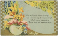 Ретро открытки - Мира и счастья в Пасху