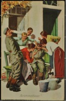 Ретро открытки - Наказание, 1917