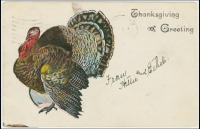 Ретро открытки - Поздравления в День благодарения, 1907
