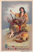 Ретро открытки - Лучшие поздравления в День Благодарения, 1911