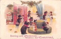 Ретро открытки - Рождественские поздравления от ласковых и любимых