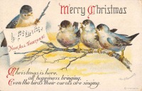 Ретро открытки - Рождественская песня