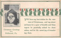 Ретро открытки - Рождественский привет из Дрифтвуда, Пенсильвания