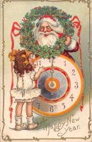 Ретро открытки - Счастливый Новый Год. Санта Клаус