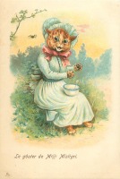 Ретро открытки - Маленькая мисс Маффет