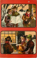Ретро открытки - Открытка-календарь. Рождественский хор