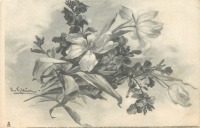 Ретро открытки - Лакфиоль и тюльпаны