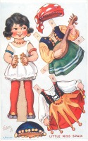Ретро открытки - Маленькая Мисс Испания