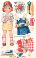 Ретро открытки - Маленькая мисс Маффет