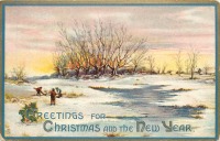 Ретро открытки - Весёлого Рождества и Нового Года
