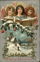 Ретро открытки - Ретро-поштівка. З Різдвом Христовим.  Рафаель Тук і сини.
