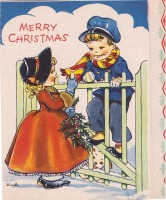 Ретро открытки - Счастливого Рождества. Рождественские встречи