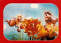 Ретро открытки - Приключения пчёлки Майи