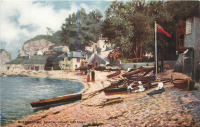 Ретро открытки - Пляж Бэббакомб Бич близ Торки