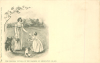 Ретро открытки - Принцесса Виктория в Кенсингтон-Гарденс