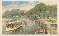 Ретро открытки - Река Русская в округе Сонома, Калифорния