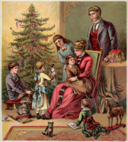 Ретро открытки - Ночь перед Рождеством, или Визит Святого Николая