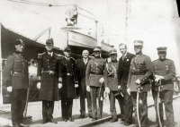Литва - Клайпеда (Мемель). Комадиры кораблей США в клайпедском порту 1923.