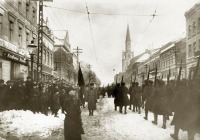 Литва - Клайпеда добровольческой армии парад.  16 февраля 1923 года.