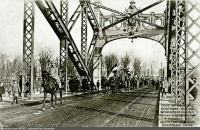 Литва - Панямуне. Прусские войска на мосту Королевы Луизы