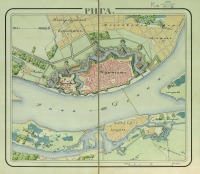 Рига - План Риги, 1830 год