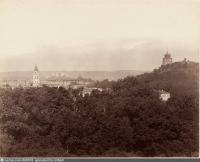 Вильнюс - Вильна. Вид кафедрального собора святого Станислава и Замковой горы
