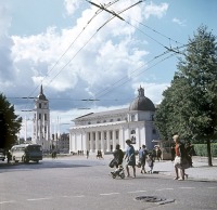 Вильнюс - Площадь Гедиминаса в Вильнюсе, 1967 год.