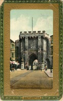 Англия - Городские ворота на Барной улице в Саутгемптоне, Англия