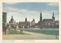 Дрезден - Дрезден.  Вид на старе місто.