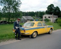 Милиция СССР - ГАИ. На сельской дороге.