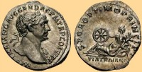 Старинные деньги (бумажные, монеты) - Денарий 113 г.