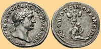 Старинные деньги (бумажные, монеты) - Денарий 104 г.